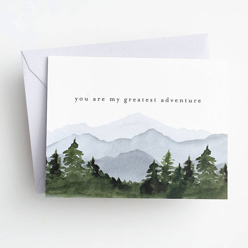 Waste Not Paper Greatest Adventure Mountains Card