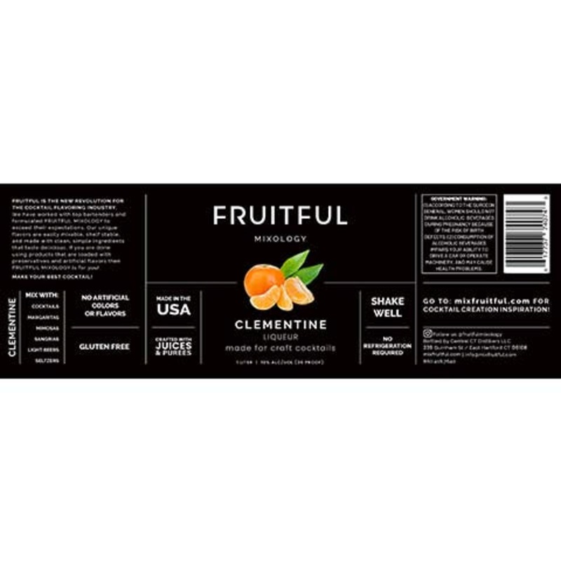 Fruitful Mixology Clementine Liqueur 1L BTL