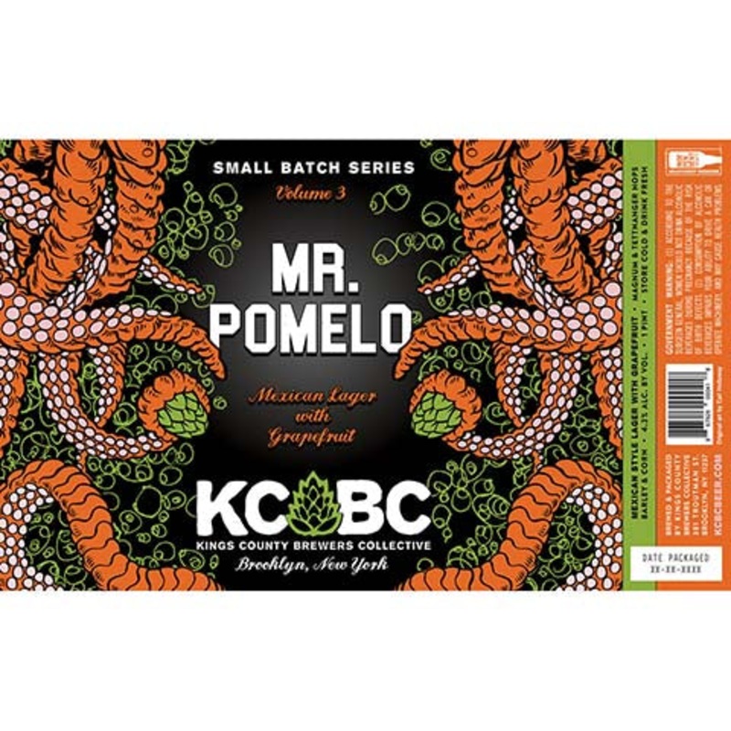Kings County Brewers Collective Mr. Pomelo Lager 16OZ SINGLE CAN