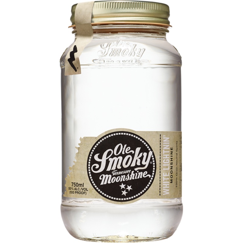 OLE SMOKY WHITE LIGHTNIN' MOONSHINE 100 750ML 750ML