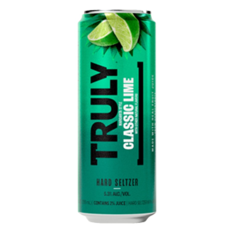 TRULY Hard Seltzer Classic Lime Margarita Syle (24 - 12oz Cans, 6 Pack) 24 - 12oz Cans, 6 Pack