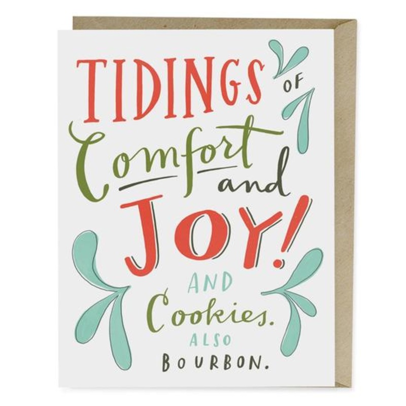 Emily McDowell: Cookies and Bourbon Holiday Card