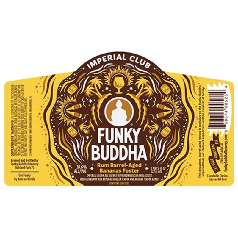 Funky Buddha Imperial Club Rum Barrel-Aged Banana Foster 22OZ SINGLE BTL