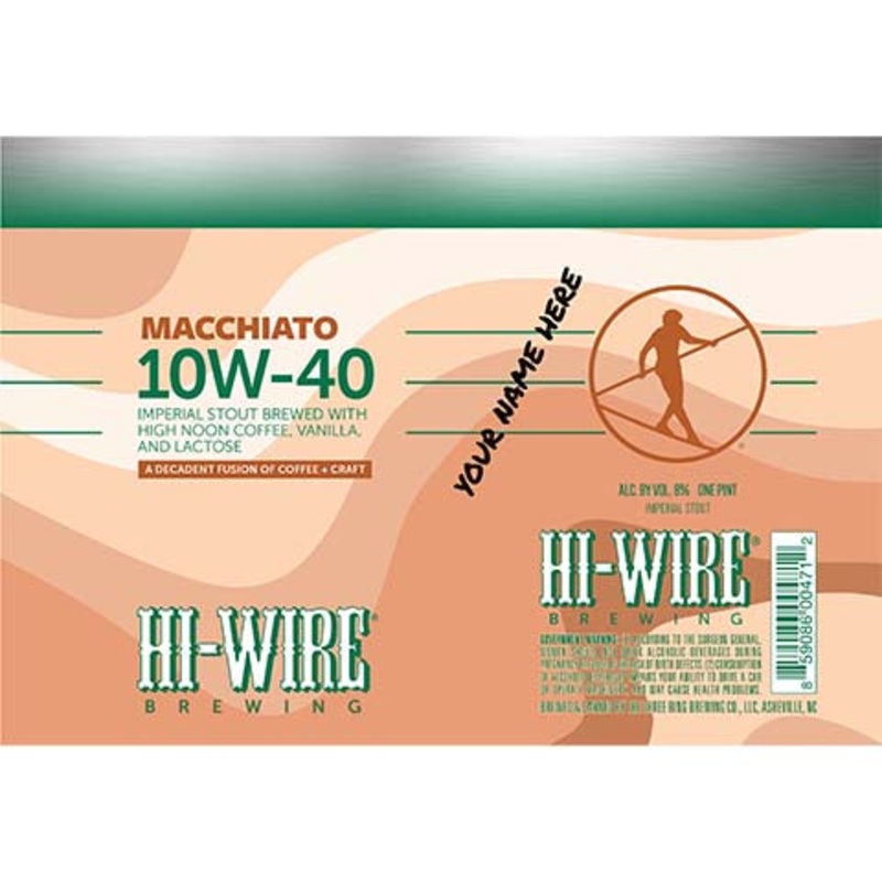 Hi-Wire Macchiato 10W-40 Imperial Stout 16OZ SINGLE CAN