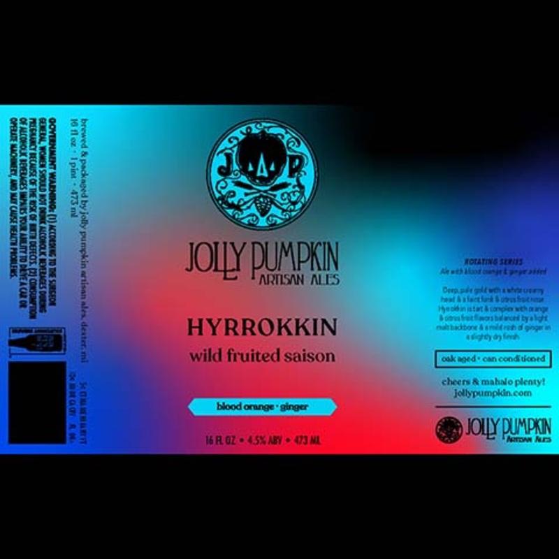 Jolly Pumpkin Hyrrokkin Wild Fruited Saison 16OZ SINGLE CAN