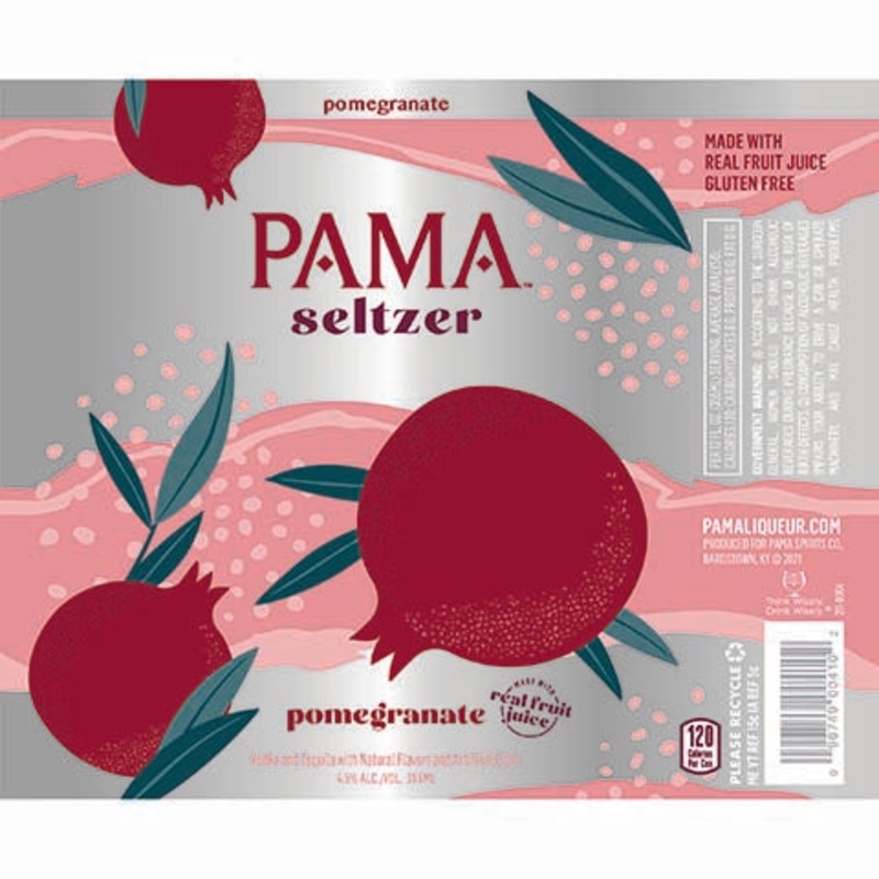 PAMA Pomegranate Seltzer 12OZ SINGLE CAN