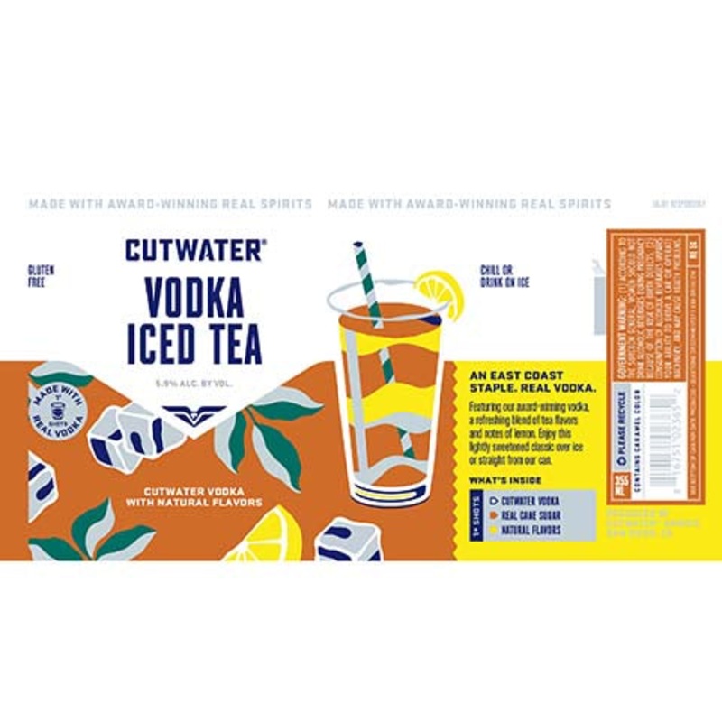 Cutwater Vodka Iced Tea 12OZ SINGLE CAN