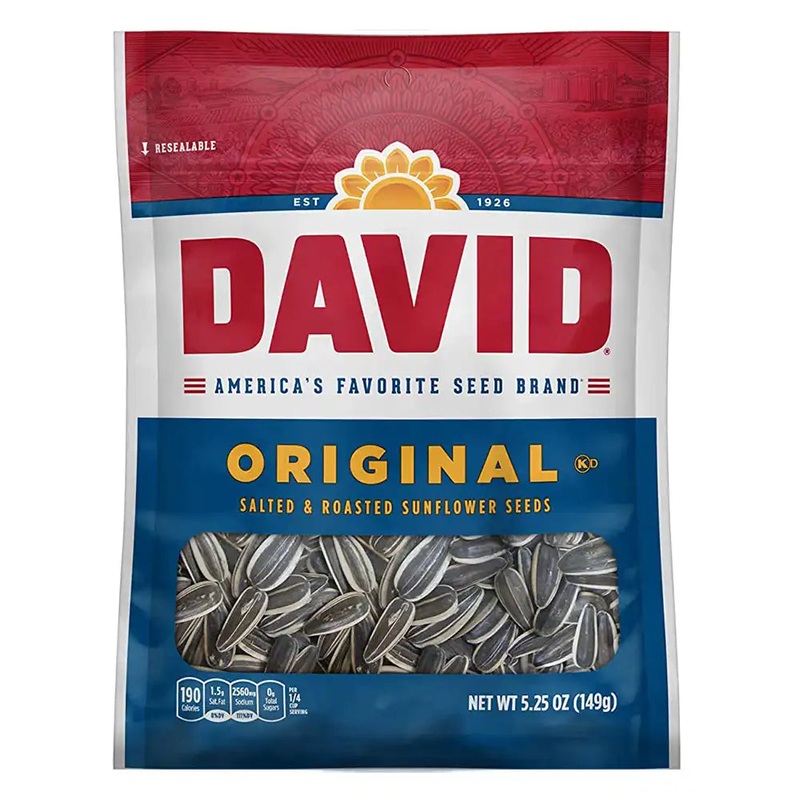 DAVID Original Salted & Roasted Sunflower Seeds