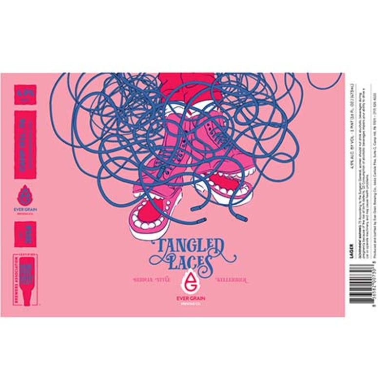 Ever Grain Tangled Laces Lager 16OZ SINGLE CAN