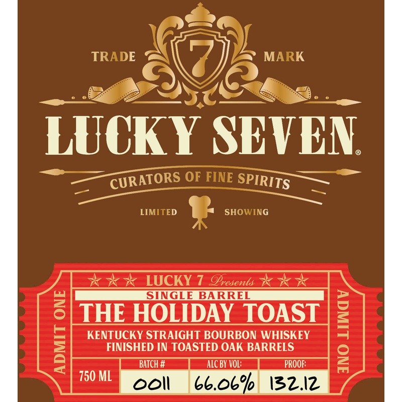 Lucky Seven The Holiday Toast Single Barrel Kentucky Straight Bourbon Whiskey