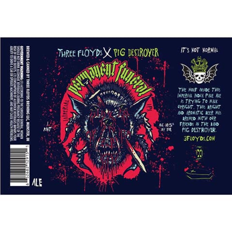 Three Floyds/Pig Destroyer Permanent Funeral 16OZ SINGLE CAN