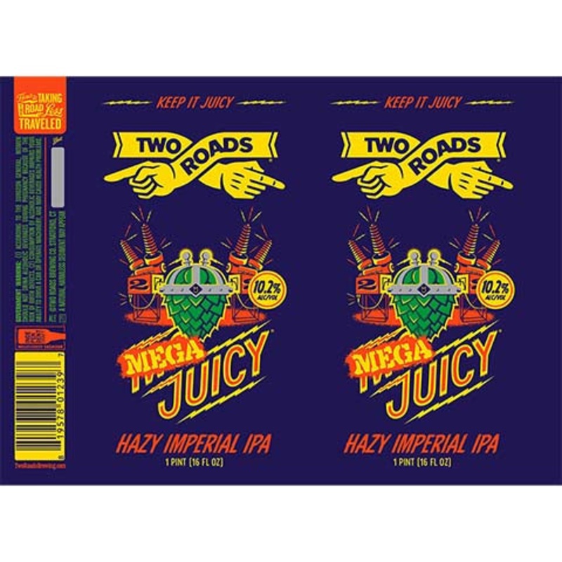Two Roads Mega Juicy Hazy IPA 16OZ SINGLE CAN