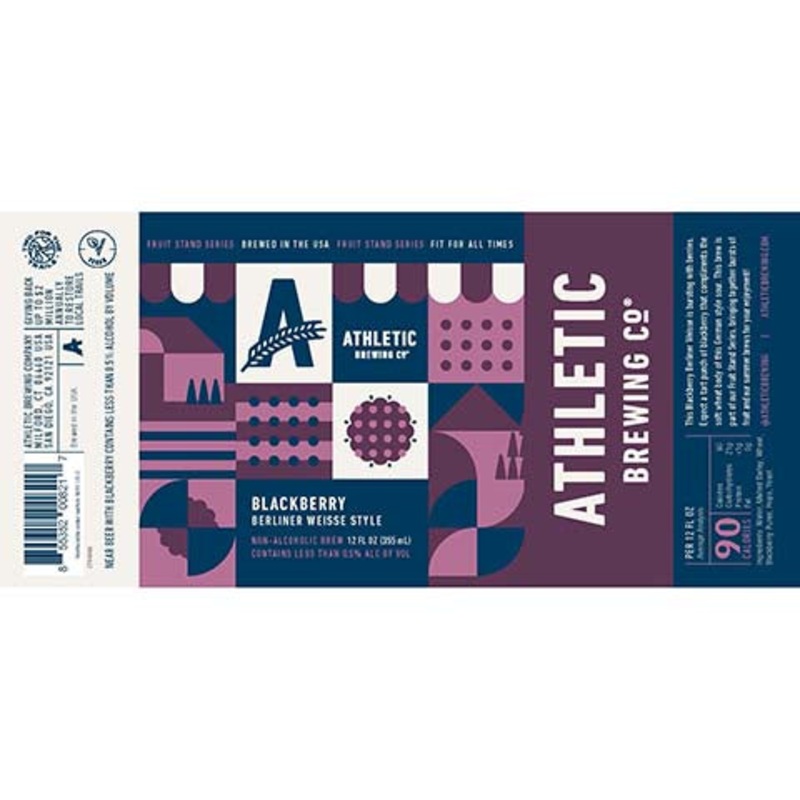Athletic Blackberry Sour (Non-Alcoholic) 12OZ SINGLE CAN