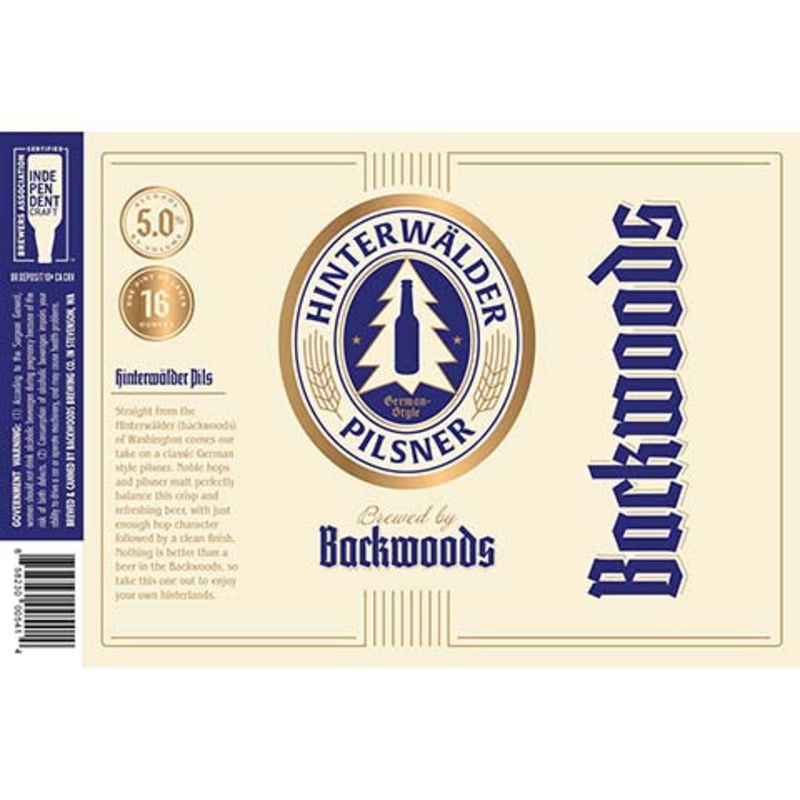 Backwoods Hinterwalder Pilsner 16OZ SINGLE CAN