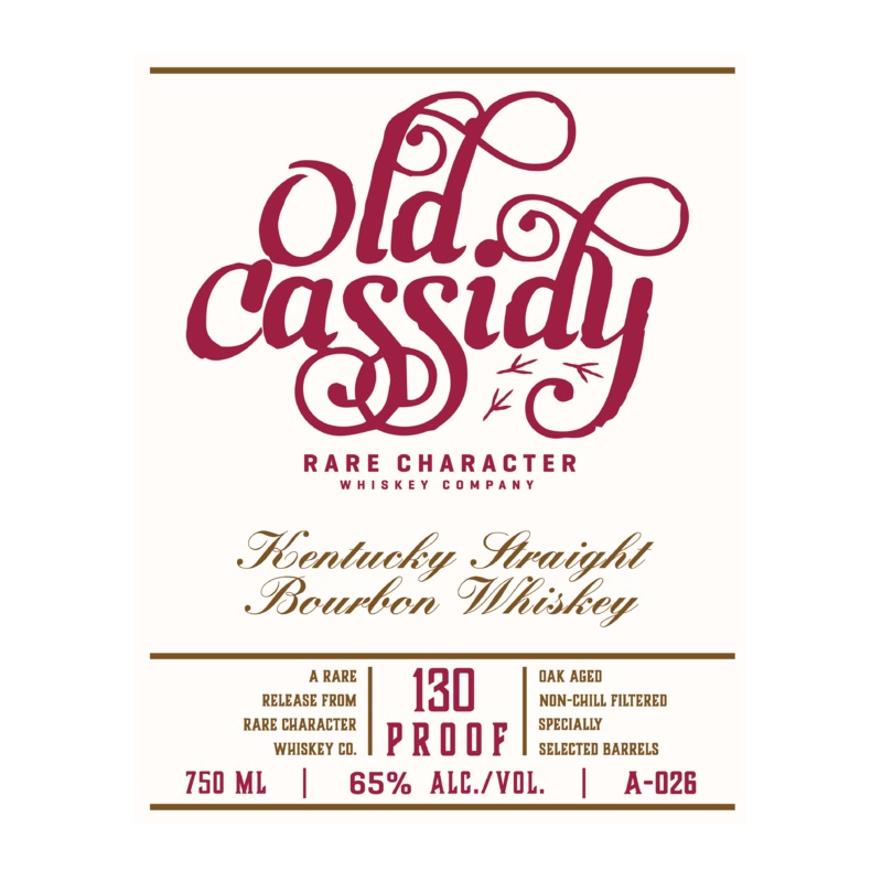 Rare Character Old Cassidy Kentucky Straight Bourbon Whiskey