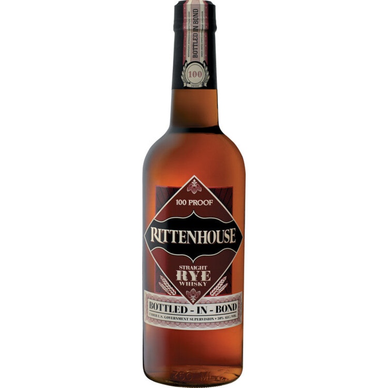 RITTENHOUSE STRAIGHT RYE WHISKEY BOTTLED IN BOND 100 750ML 750ML