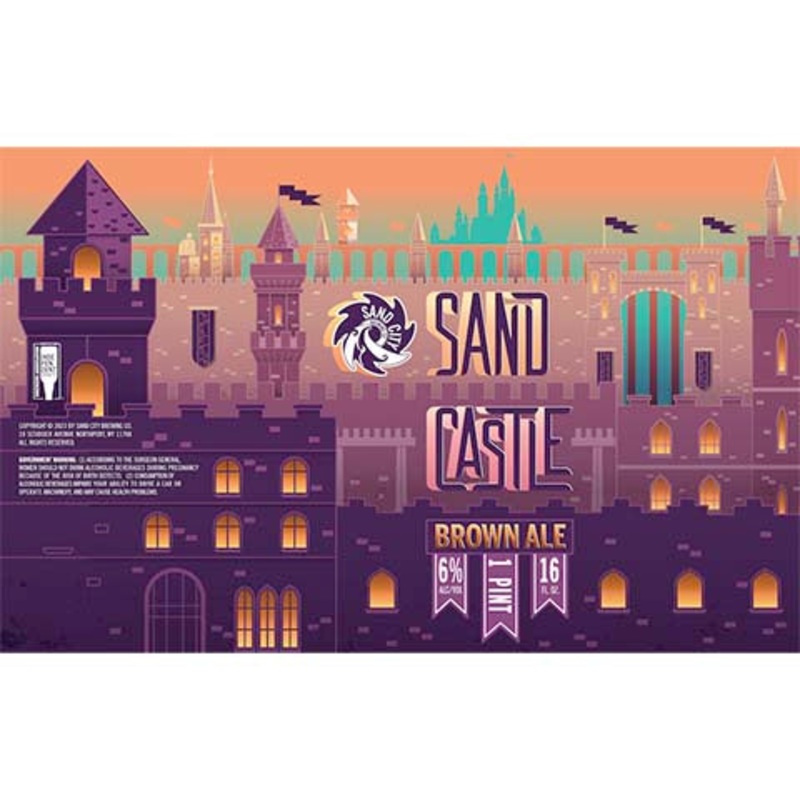 Sand City Sand Castle Brown Ale 16OZ SINGLE CAN