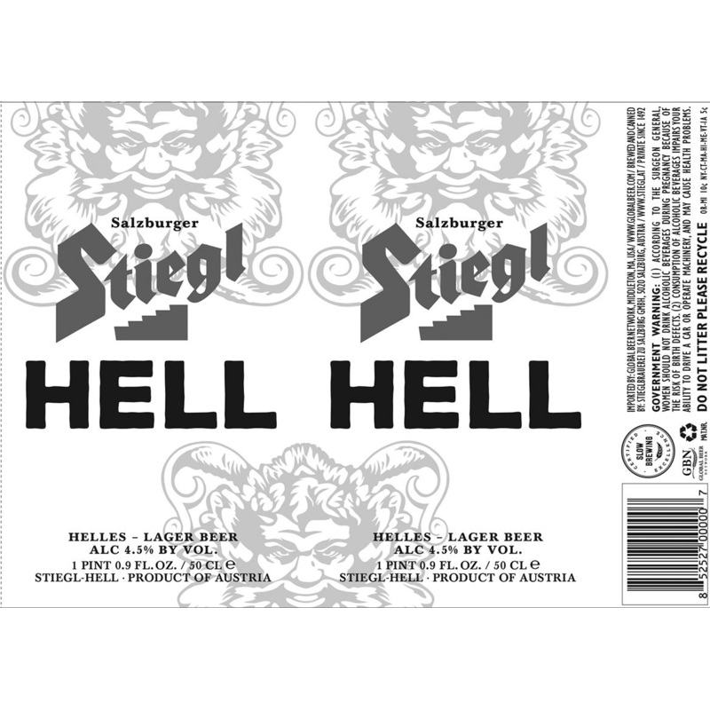 STIEGL HELL LAGER 6/4PK CANS 16.9 oz (24 pack)