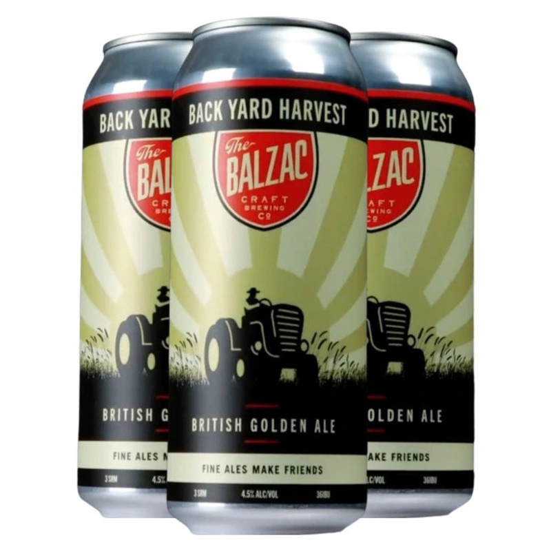 BALZAC THE BACKYARD HARVEST GOLDEN ALE 473ML 4PK CAN @ Emerald Hills [1050804] 1892 ml