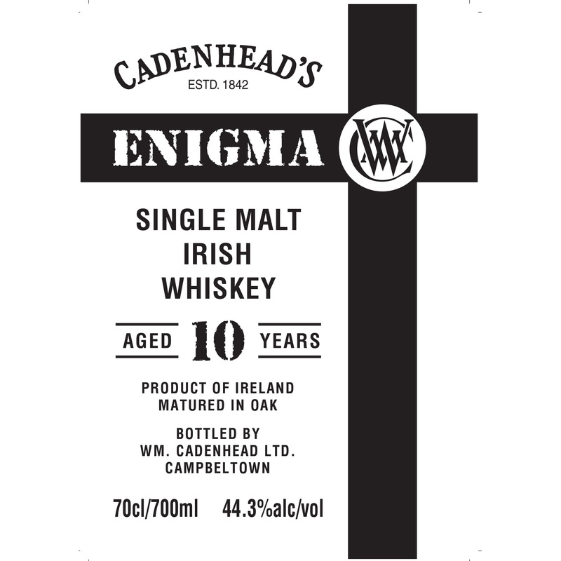 Cadenheads Enigma 10 Year Old Single Malt Irish Whiskey