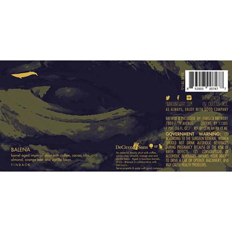 Finback Balena Stout 16OZ SINGLE CAN