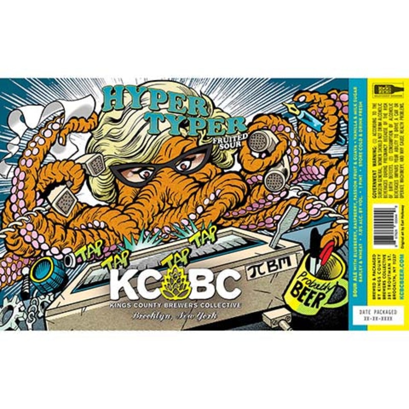 Kings County Brewers Collective Hyper Typer Fruited Sour 16OZ SINGLE CAN