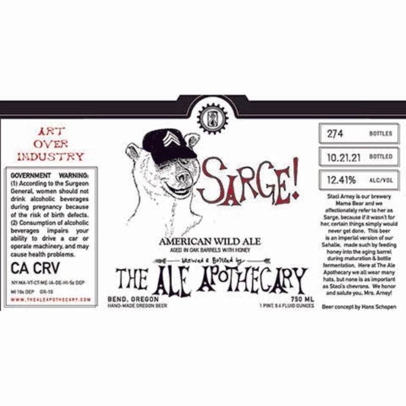 The Ale Apothecary Sarge! Wild Ale 750ML BTL