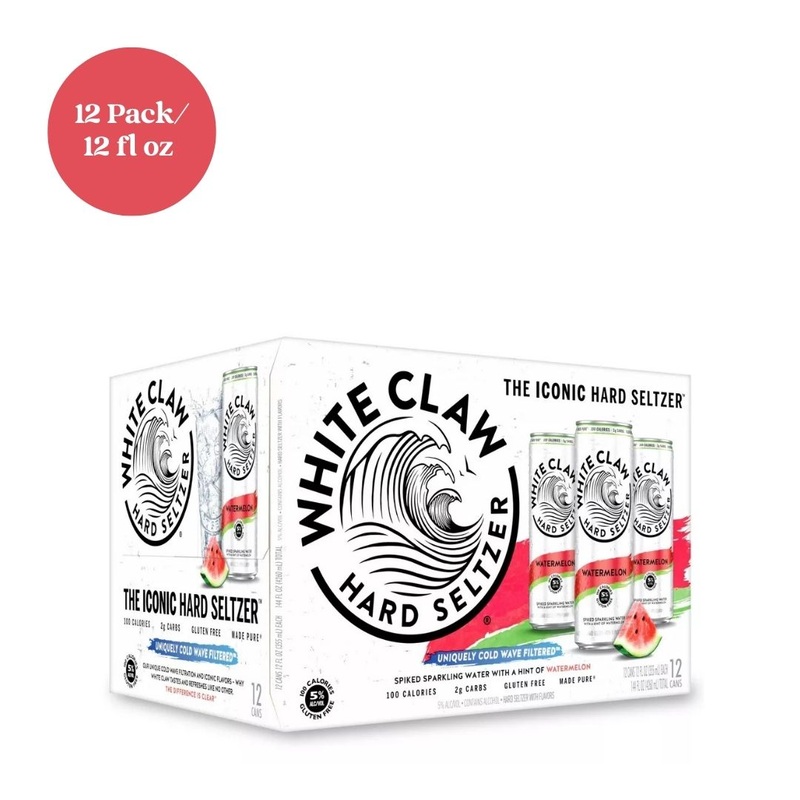 White Claw Watermelon Hard Seltzer 12pk 12 fl oz Can