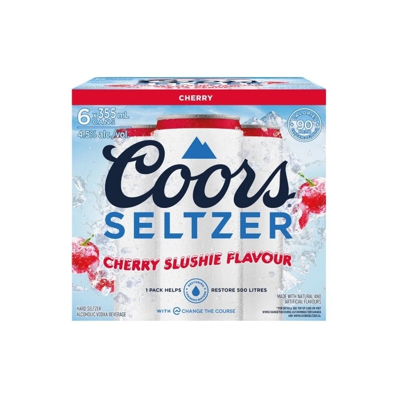 COORS SELTZER CHERRY SLUSHIE 355ML 6PK CAN @ St. Albert [1045553] 2130 ml