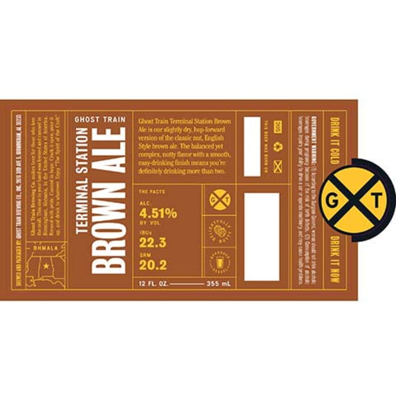 Ghost Train Terminal Station Brown Ale 12OZ SINGLE CAN