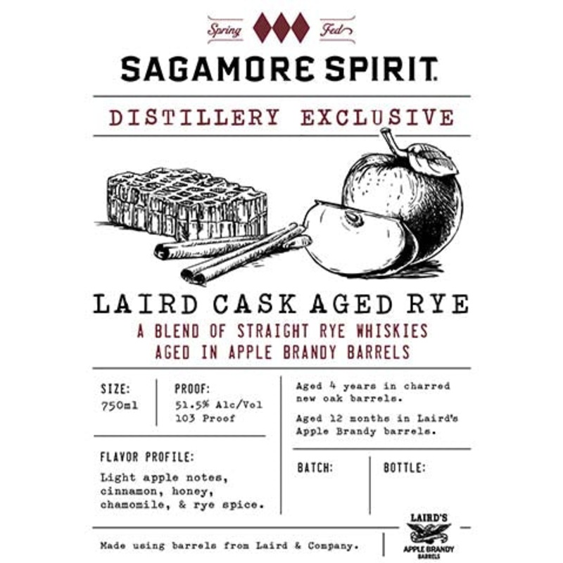Sagamore Spirit Laird Cask Aged Rye Whiskey Blend 750ML BTL