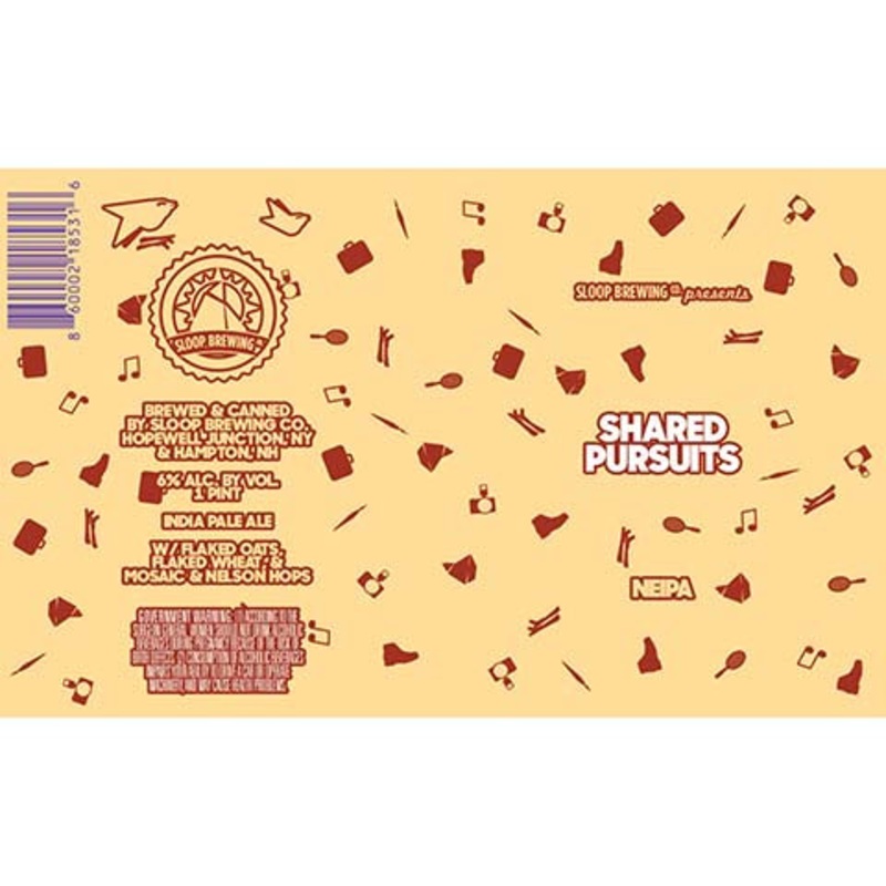 Sloop Shared Pursuits NEIPA 16OZ SINGLE CAN