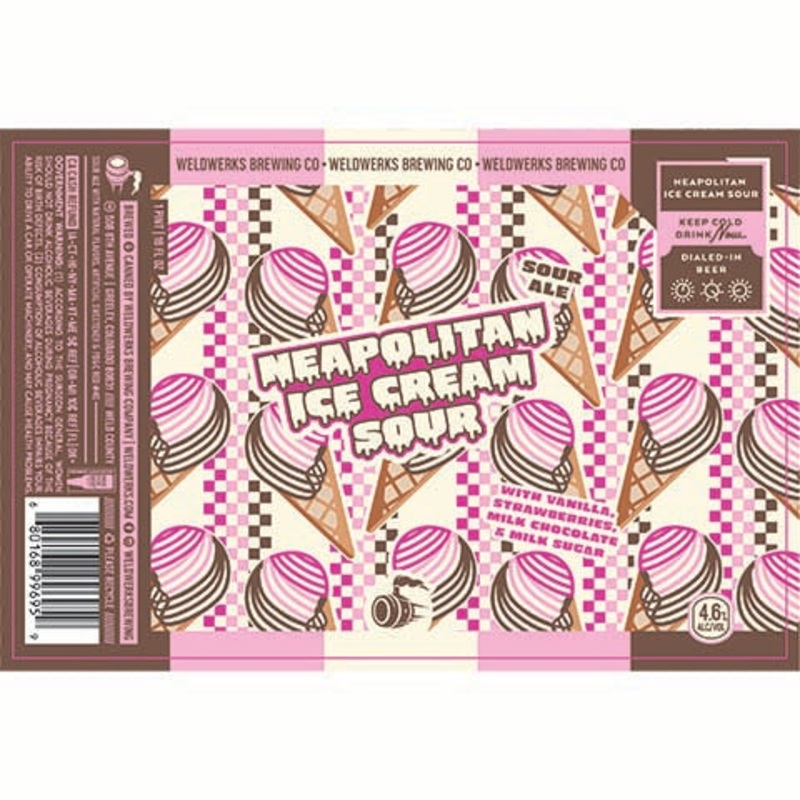 Weldwerks Neapolitan Ice Cream Sour 16OZ SINGLE CAN
