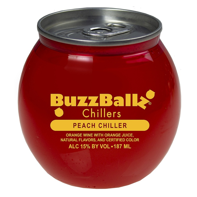 Buzzballz Chillers Peach Chiller Wine Based Cocktail 187ML 187ML