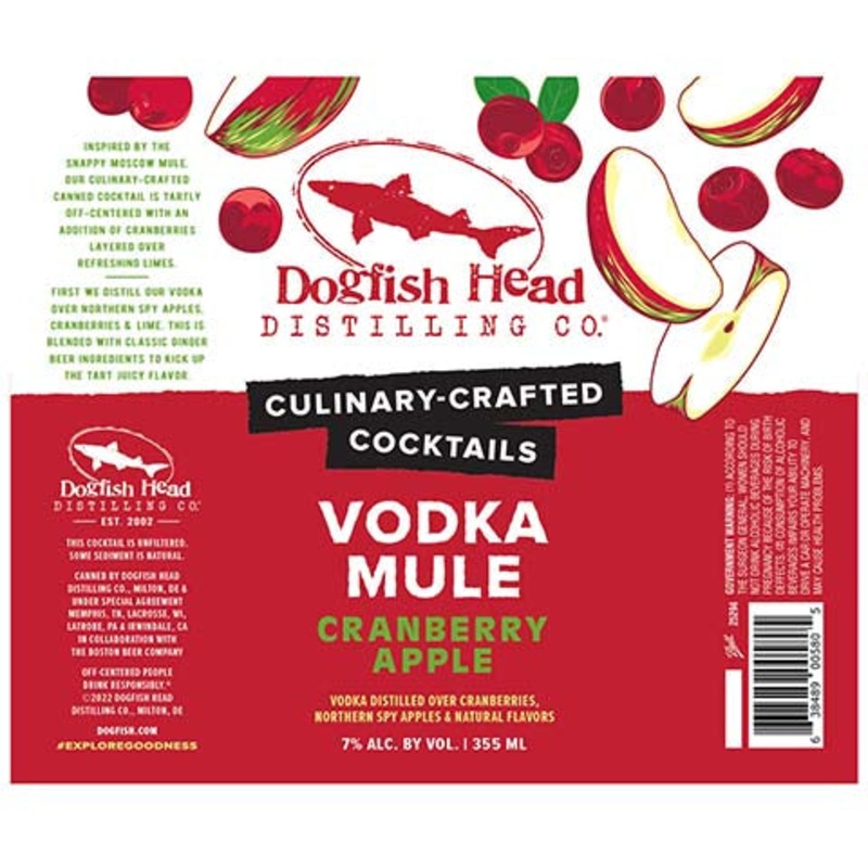 Dogfish Head Vodka Mule Cranberry Apple 355ML CAN