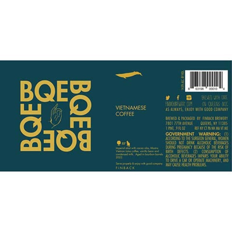 Finback BQE Vietnamese Coffee Imperial Stout 500ML BTL