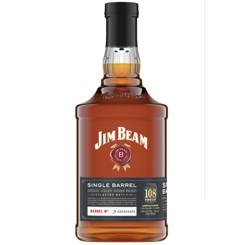 Jim Beam Straight Bourbon Single Barrel Selected Batch 108 750ML 750ML