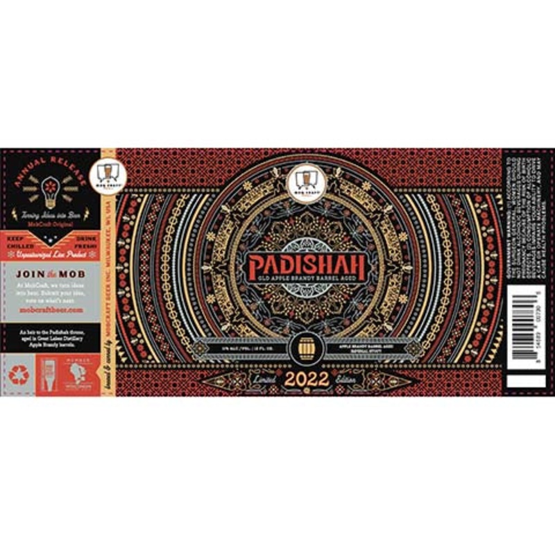 Mobcraft Padishah Great Lakes Distillery Apple Brandy Barrel Aged Imperial Stout 2022 12OZ SINGLE CAN