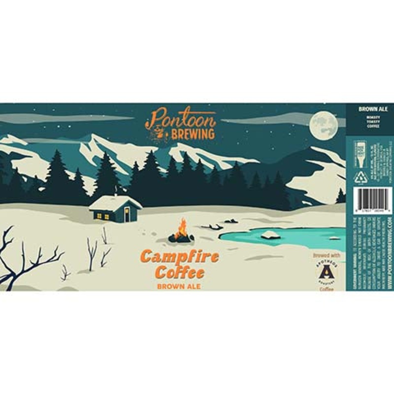 Pontoon Campfire Coffee Brown Ale 12OZ SINGLE CAN
