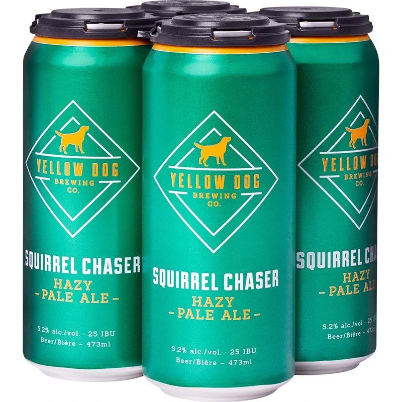 YELLOW DOG SQUIRREL CHASER HAZY PALE ALE 473ML 4PK CAN @ St. Albert [1032191] 1892 ml