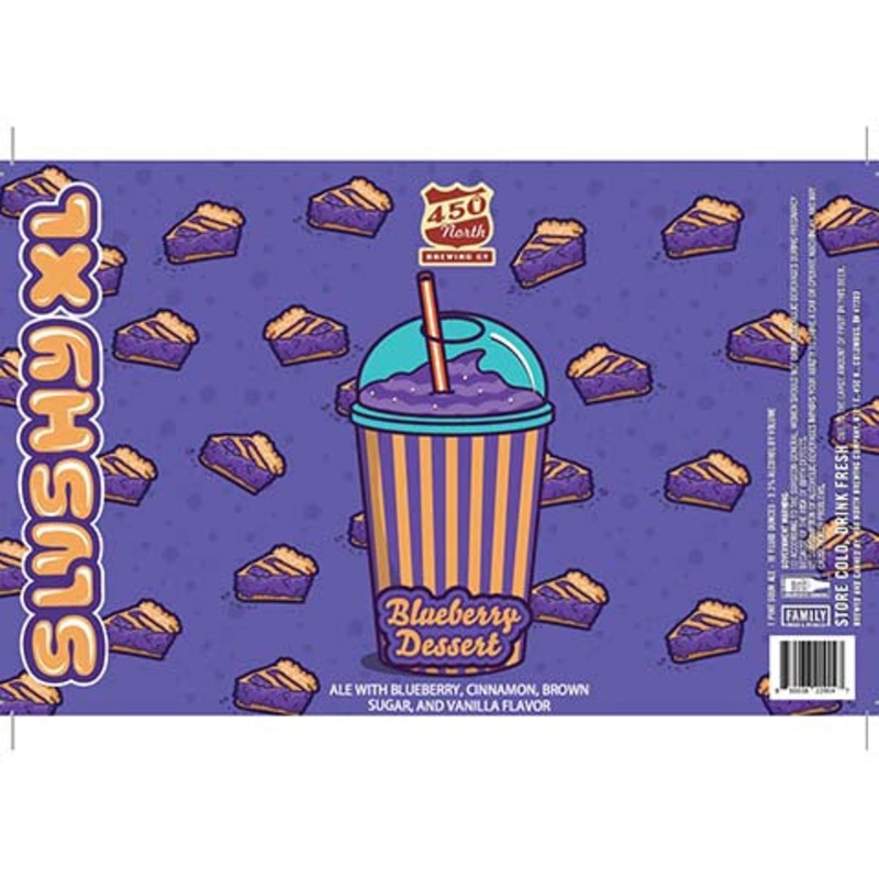 450 North Blueberry Dessert Sour Ale 16OZ SINGLE CAN