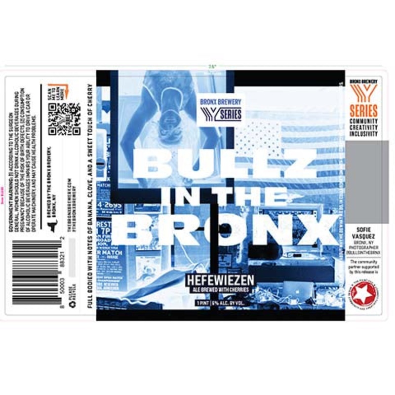Bronx Bulls In The Box Hefewiezen Ale 16OZ SINGLE CAN