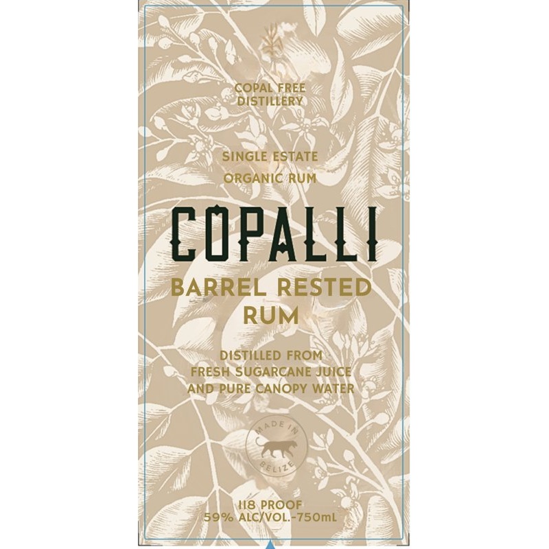 Copalli Barrel Rested Organic Rum High Proof