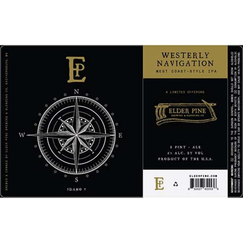 Elder Pine Westerly Navigation IPA 16OZ SINGLE CAN