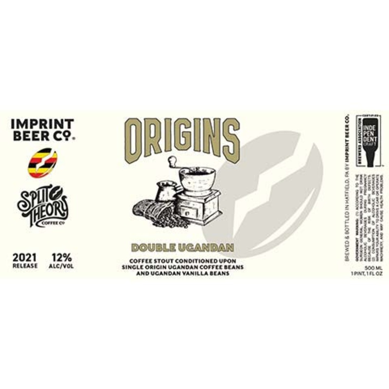 Imprint Origins Double Ugandan Coffee Stout 500ML BTL