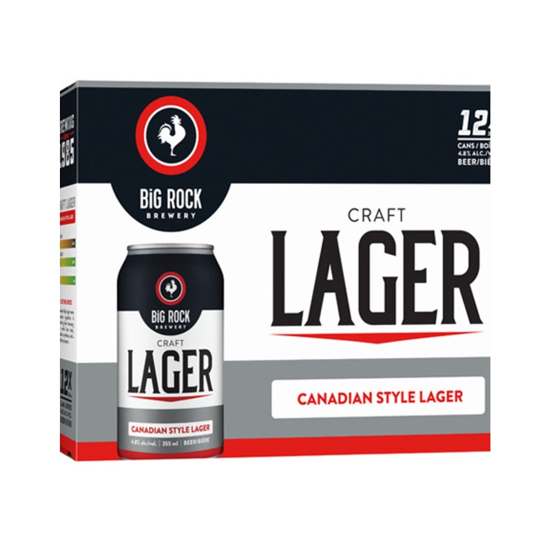 BIG ROCK LAGER 12 CANS