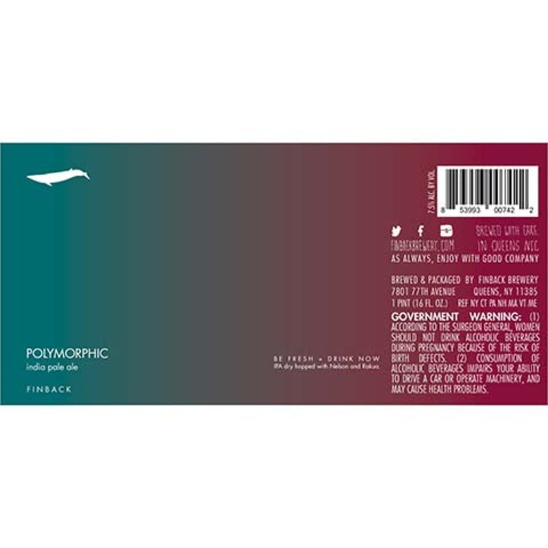 Finback Polymorphic IPA 16OZ SINGLE CAN