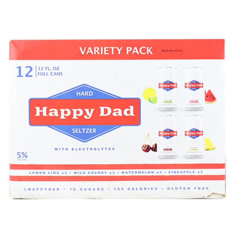 Happy Dad Hard Seltzer Variety Pack 12PK 12OZ CAN