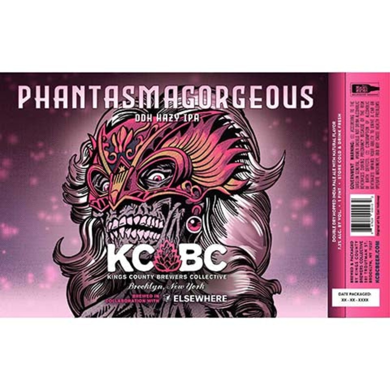 Kings County Brewers Collective Phantasmagorgeous DDH Hazy IPA 16OZ SINGLE CAN
