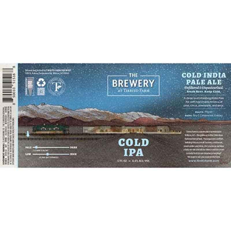 Tirrito Farm Cold IPA 12OZ BTL